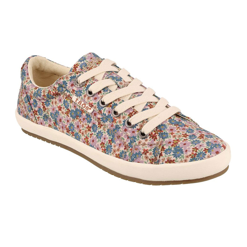 Taos Star Sneaker (Women) - Mauve Floral Multi Athletic - Casual - Lace Up - The Heel Shoe Fitters