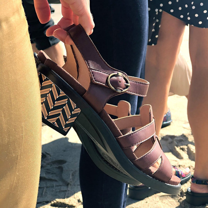 Tasia Mocha Sandal | Alegria Shoes
