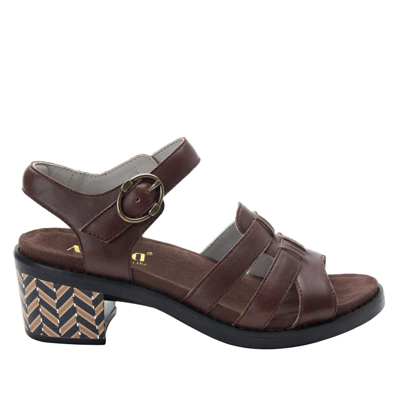 Tasia Mocha Sandal | Alegria Shoes