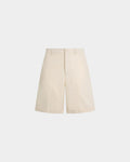Tennis Collection Shorts in Ivory Cotton