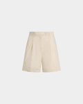 Tennis Collection Shorts in Ivory Cotton