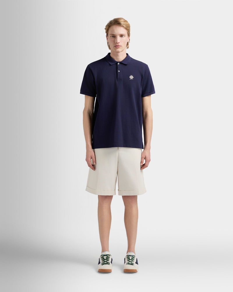 Tennis Collection Shorts in Ivory Cotton