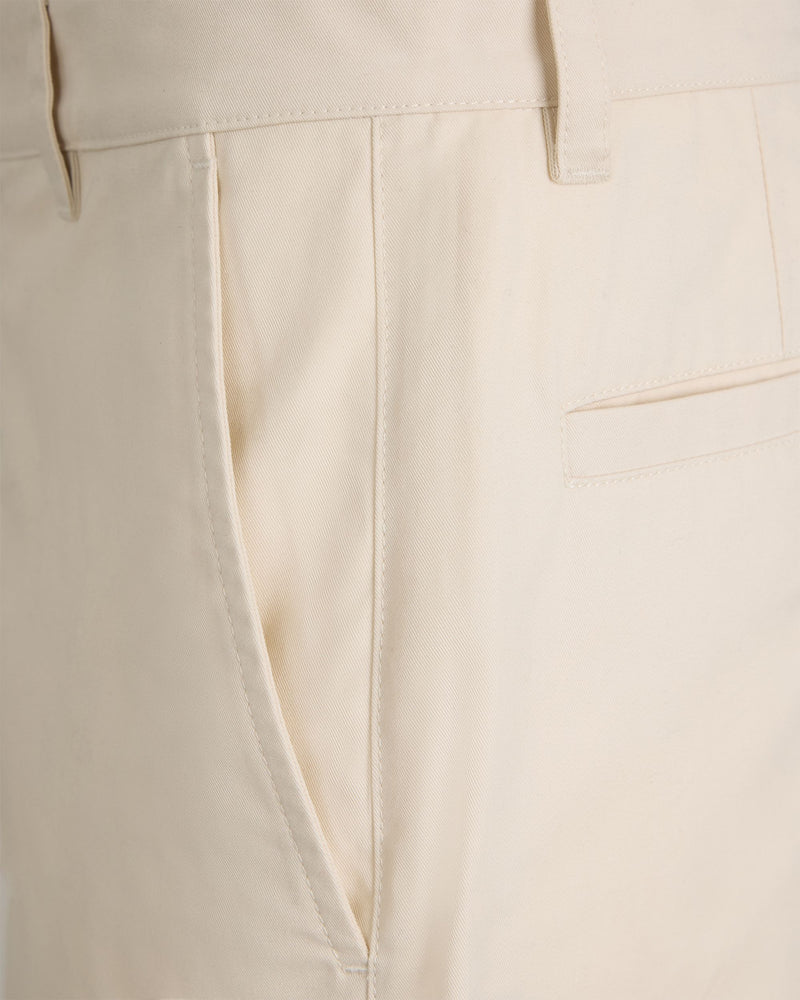 Tennis Collection Shorts in Ivory Cotton
