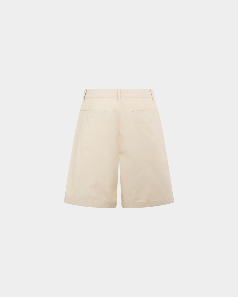 Tennis Collection Shorts in Ivory Cotton