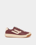 Tennis Collection Sneaker in Heritage Red and Ivory Leather
