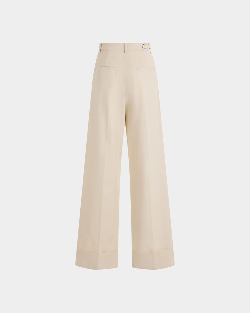 Tennis Collection Trousers in Ivory Cotton
