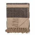 terri throw black recycled cotton