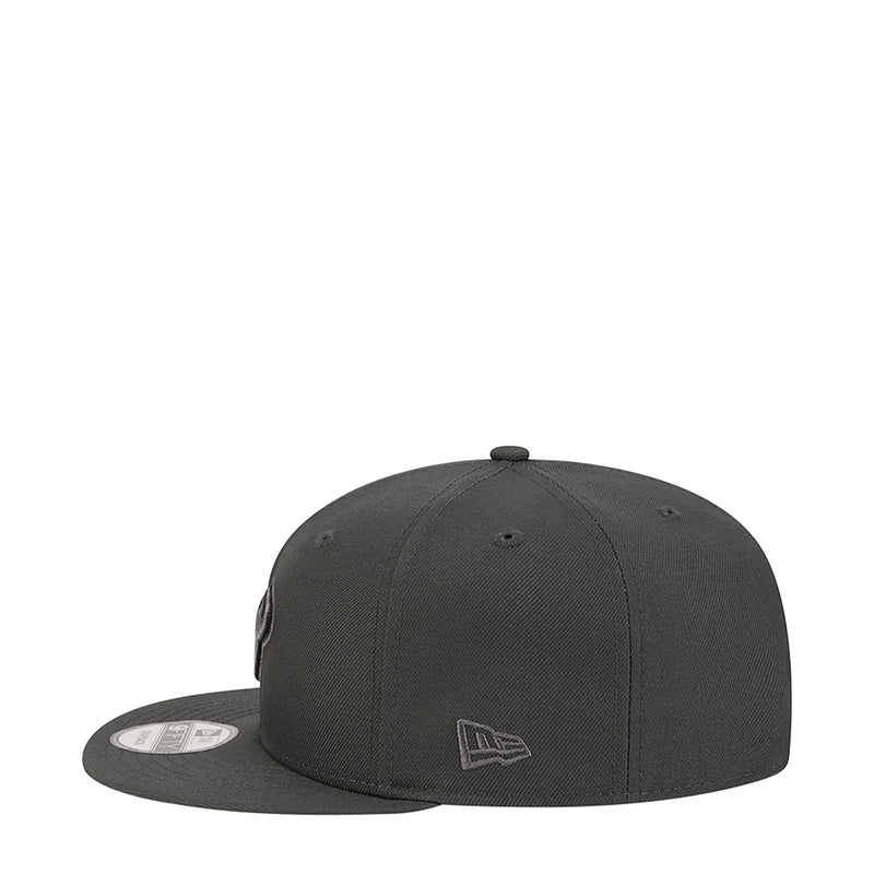 Dark gray baseball cap with tonal side logo patch