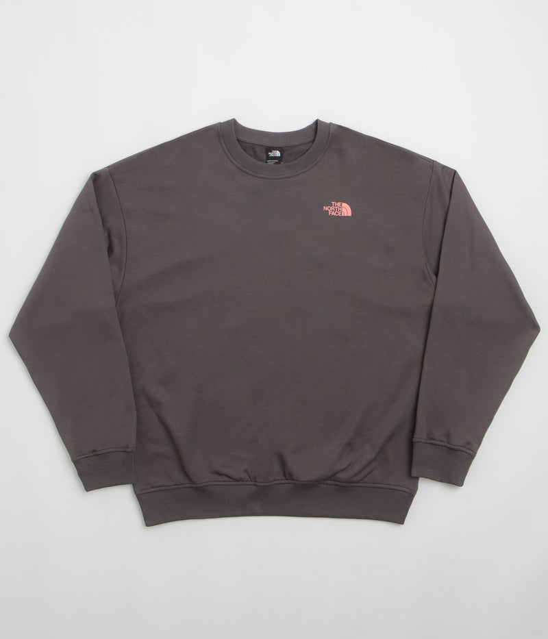 The North Face Expedition Celebration Oversized Crewneck Sweatshirt in Anthracite Grey