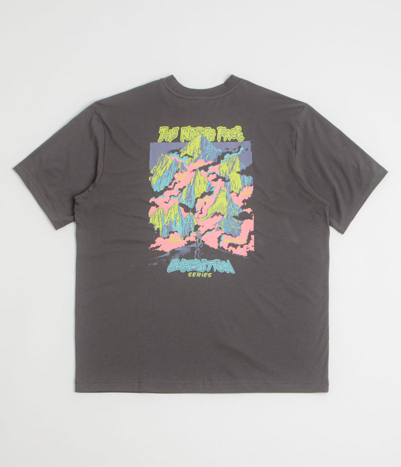 The North Face Expedition Celebration Oversized T-Shirt in Anthracite Grey