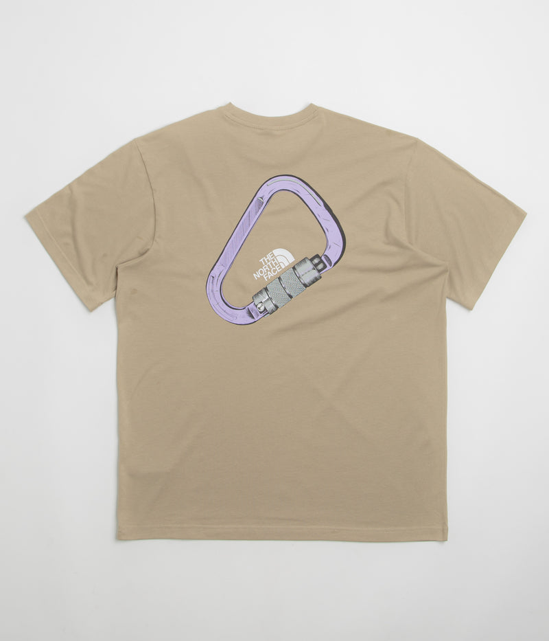The North Face Explore Carabiner Relaxed T-Shirt in Mushroom Grey