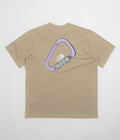 The North Face Explore Carabiner Relaxed T-Shirt in Mushroom Grey