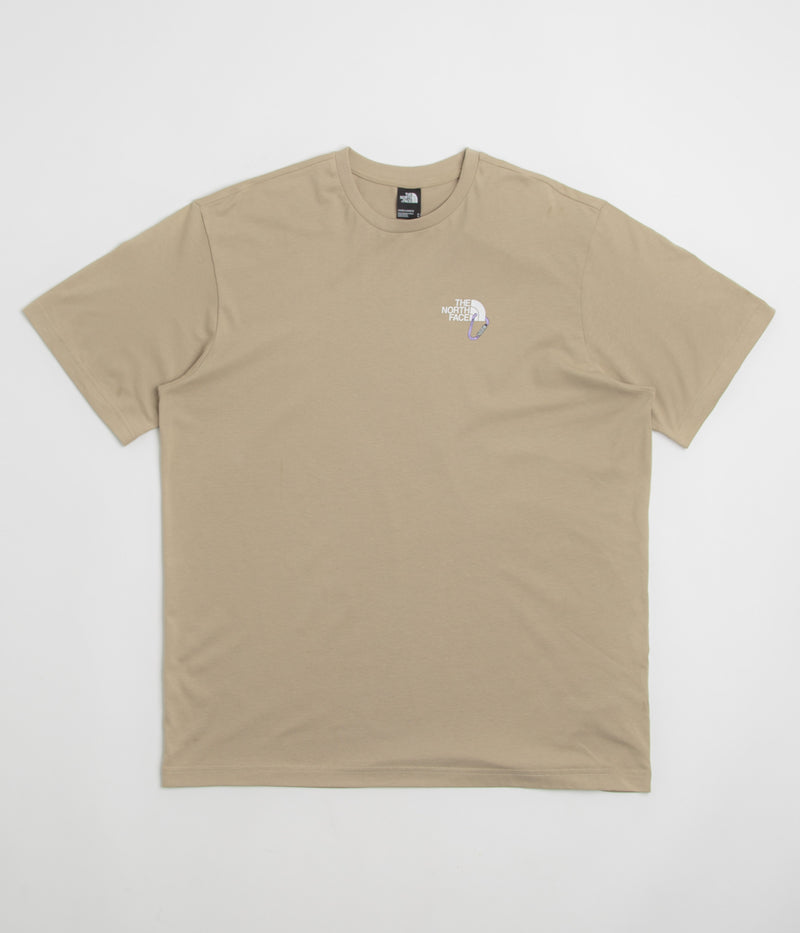 The North Face Explore Carabiner Relaxed T-Shirt in Mushroom Grey