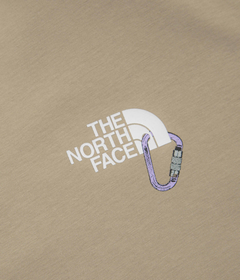 The North Face Explore Carabiner Relaxed T-Shirt in Mushroom Grey