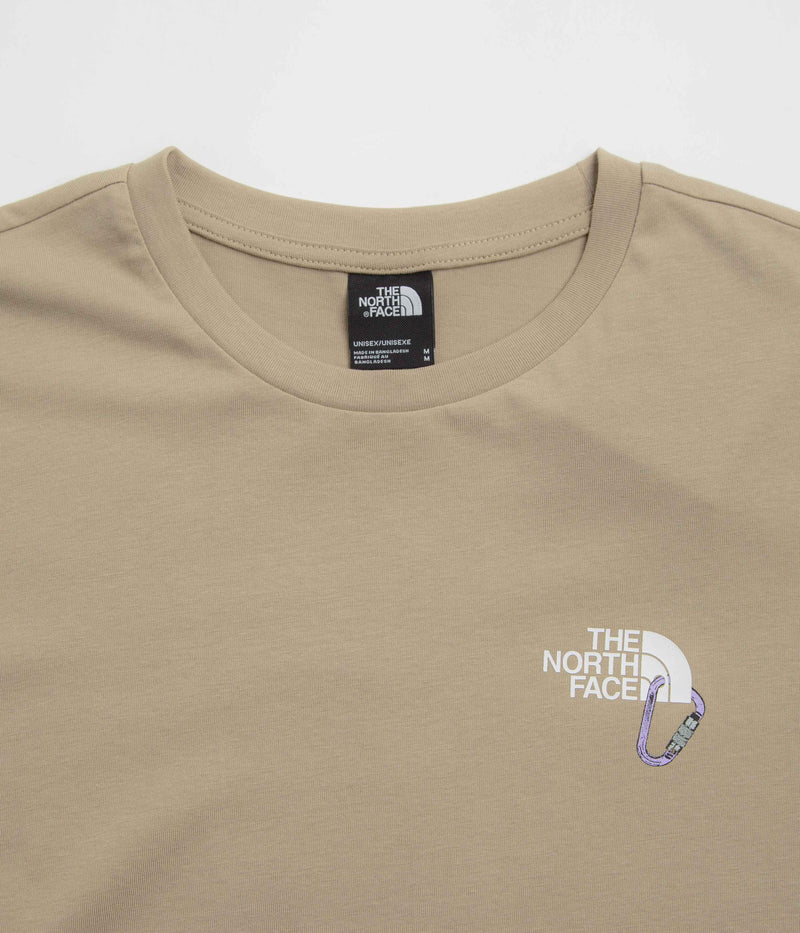 The North Face Explore Carabiner Relaxed T-Shirt in Mushroom Grey