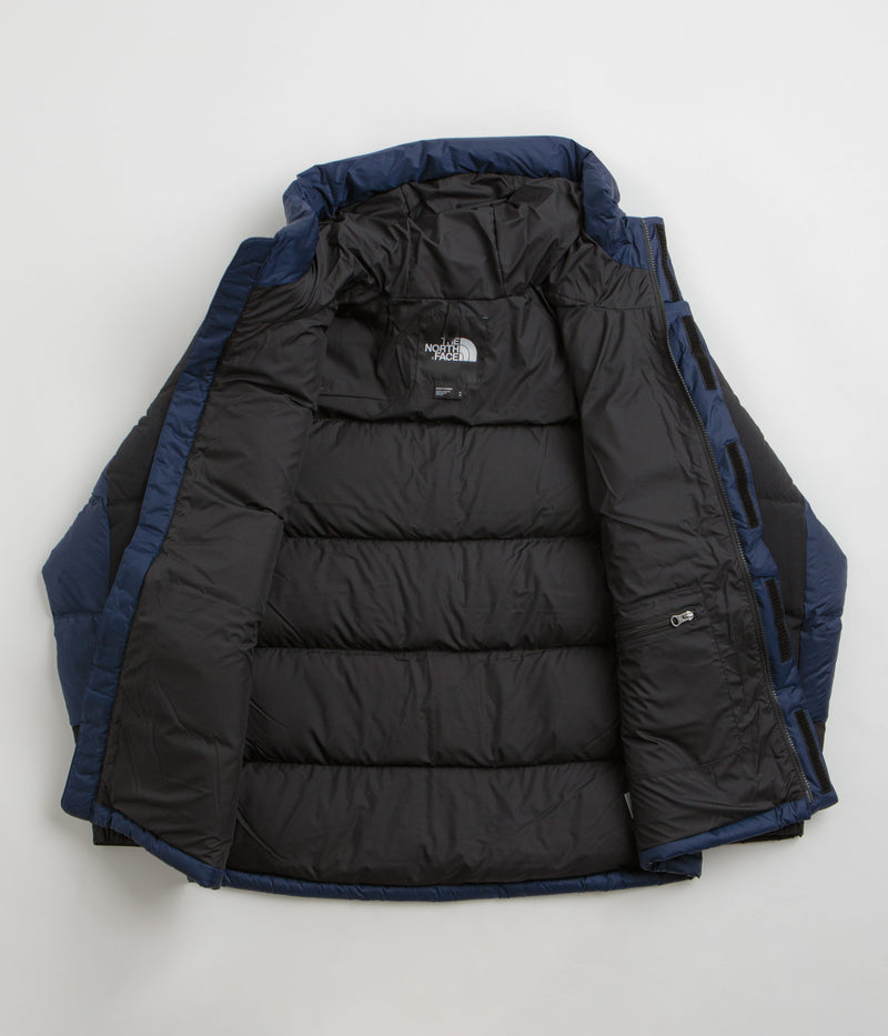 The North Face Himalayan Down Parka Jacket in Summit Navy and TNF Black