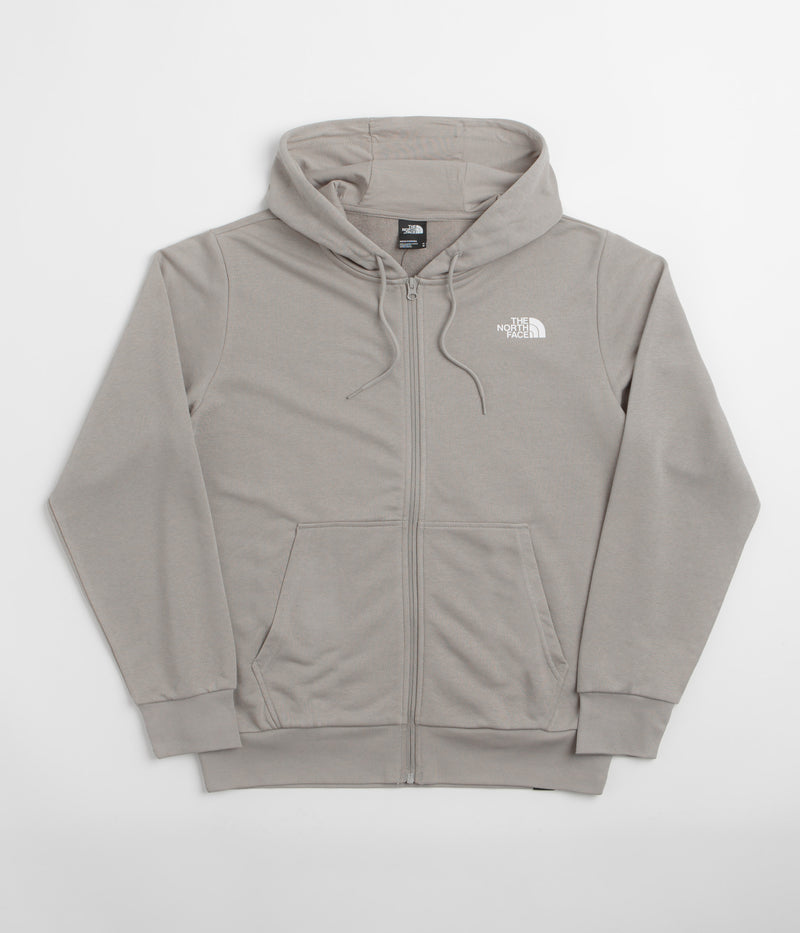 The North Face Simple Dome Light Full Zip Hoodie in Stone Slab