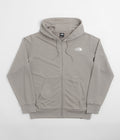 The North Face Simple Dome Light Full Zip Hoodie in Stone Slab