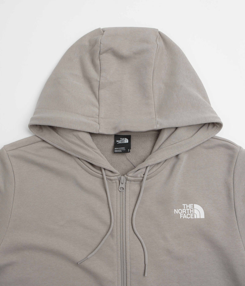 The North Face Simple Dome Light Full Zip Hoodie in Stone Slab