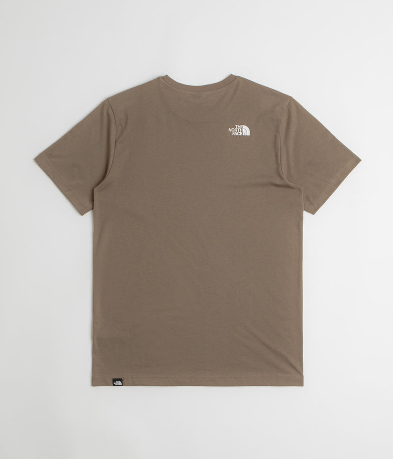 The North Face Simple Dome T-Shirt in Mocha Brown