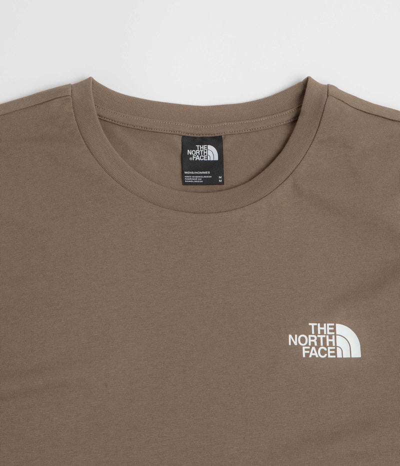 The North Face Simple Dome T-Shirt in Mocha Brown