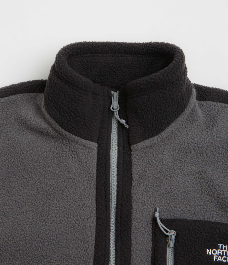 The North Face Yumiori Full Zip Fleece in Anthracite Grey and TNF Black