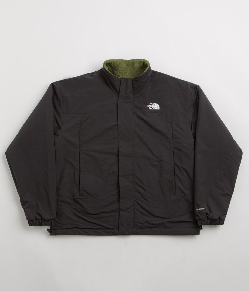 The North Face Yumiori Reversible Jacket in TNF Black and Woodland Green