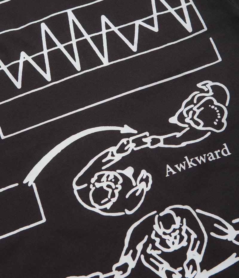 The Trilogy Tapes Awkward Graph T-Shirt in Black