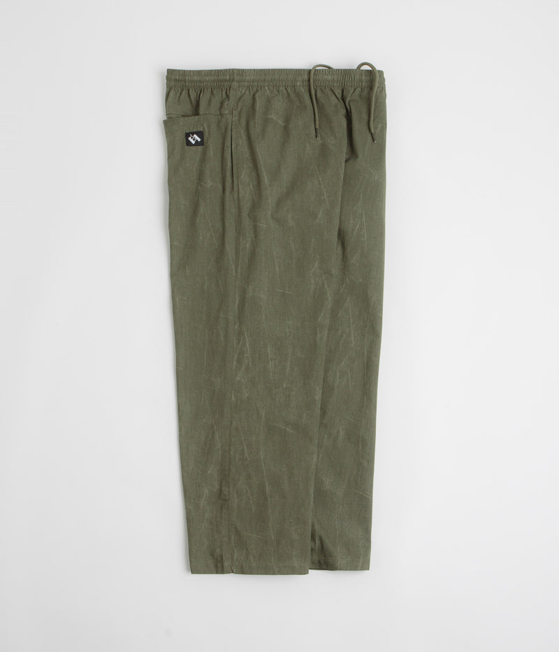 The Trilogy Tapes Beach Pants in Textured Olive
