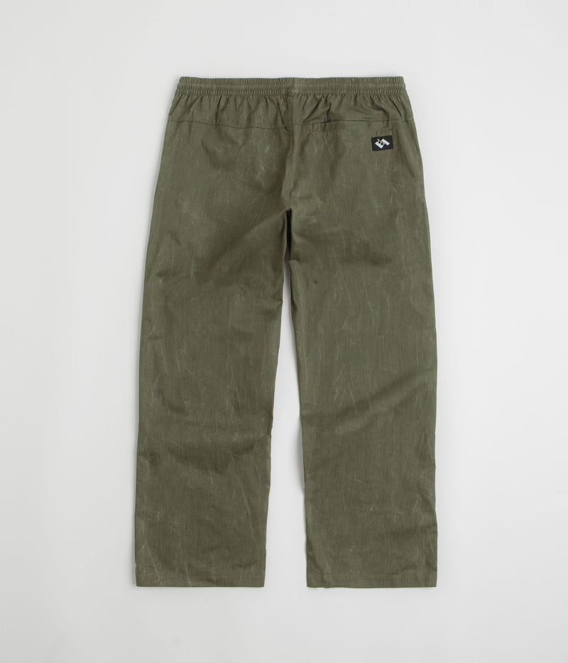 The Trilogy Tapes Beach Pants in Textured Olive