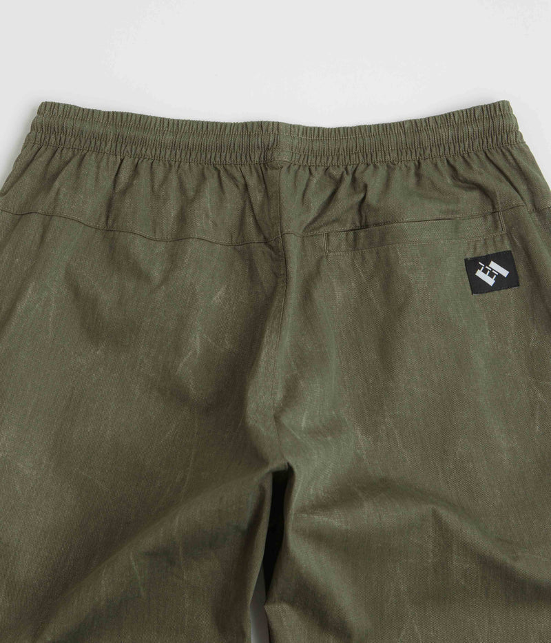 The Trilogy Tapes Beach Pants in Textured Olive