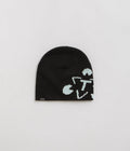The Trilogy Tapes Cuff Beanie in Black and Blue