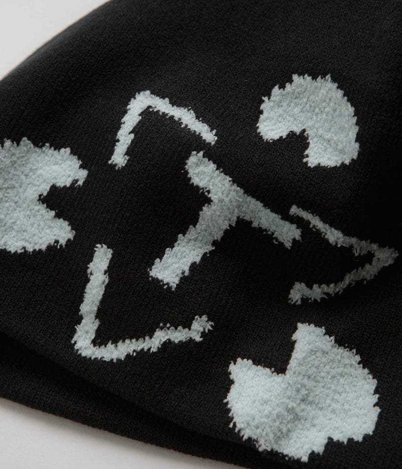 The Trilogy Tapes Cuff Beanie in Black and Blue