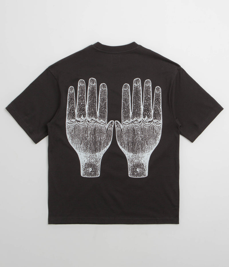 The Trilogy Tapes Face Figures Hands T-Shirt in Black
