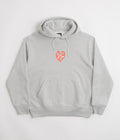 The Trilogy Tapes Heart Hoodie in Heather Grey