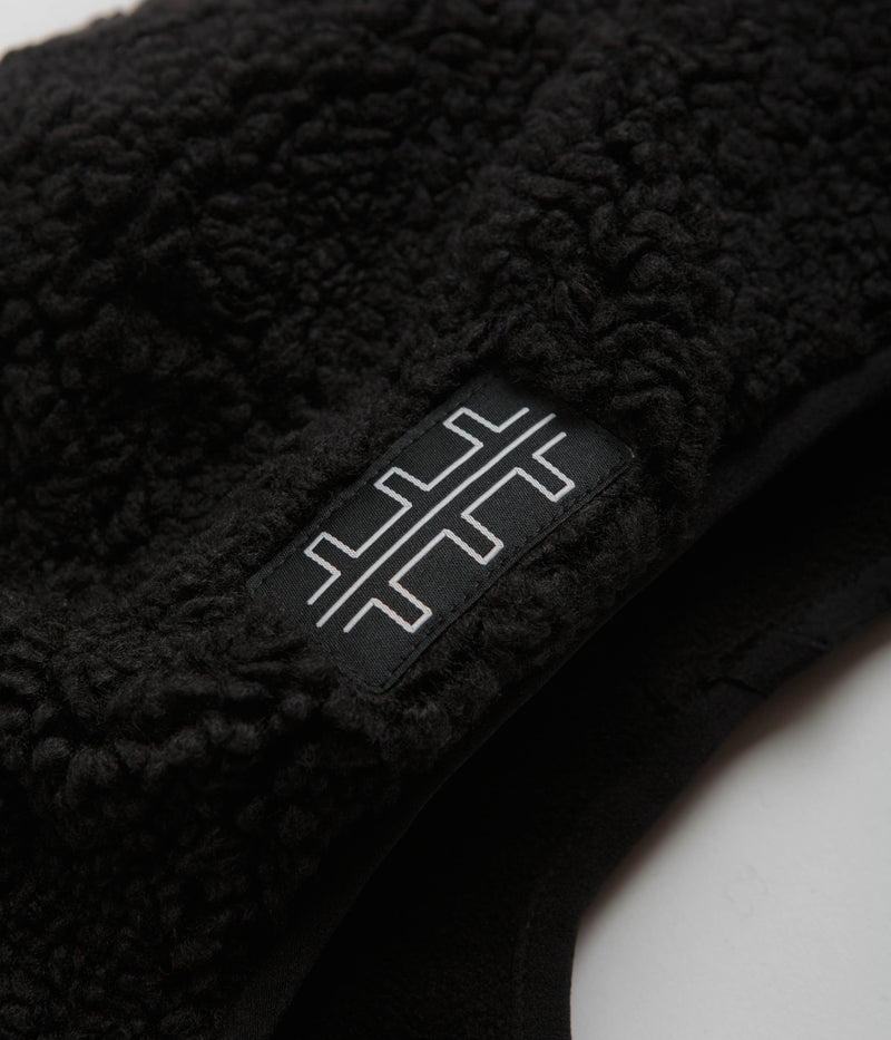 The Trilogy Tapes Pile Fleece Mountain Beanie in Charcoal