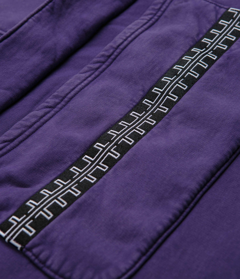 The Trilogy Tapes Pulse Tape Funnel Neck Sweatshirt in Purple