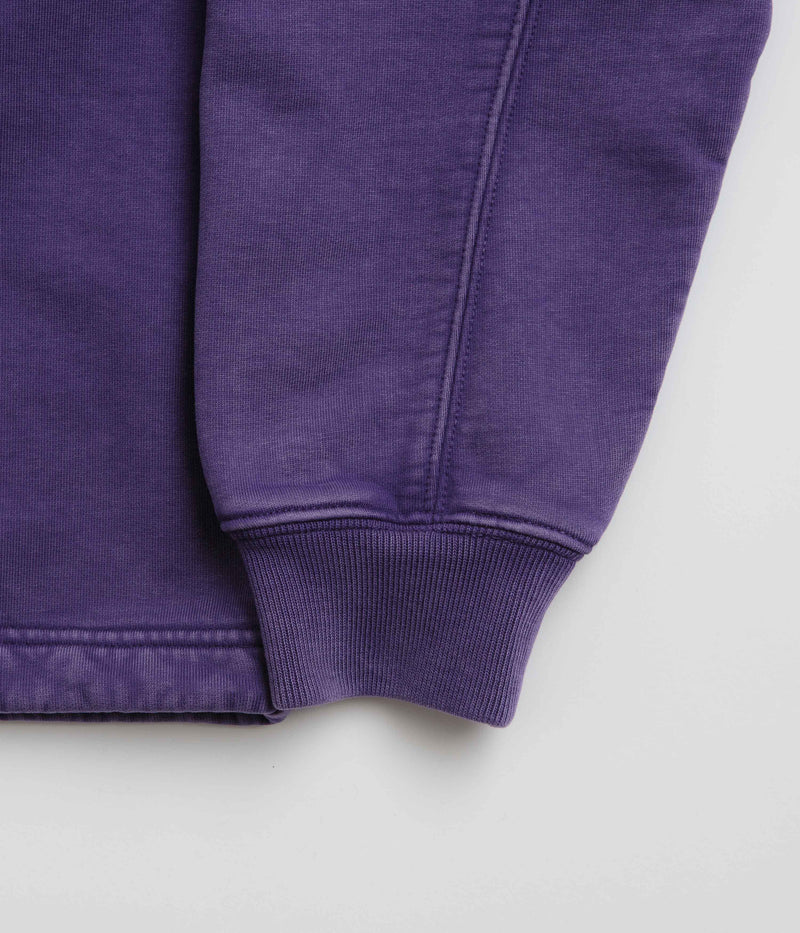 The Trilogy Tapes Pulse Tape Funnel Neck Sweatshirt in Purple
