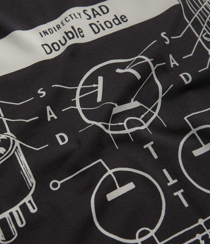 The Trilogy Tapes Sad Long Sleeve T-Shirt in Black