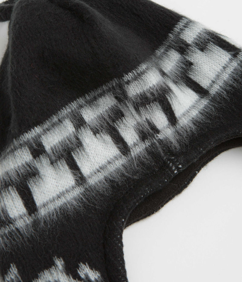 The Trilogy Tapes Snow Beanie in Black and White