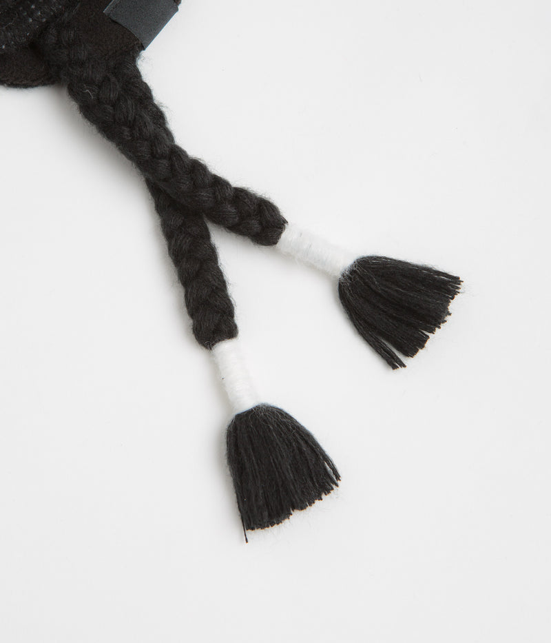 The Trilogy Tapes Snow Beanie in Black and White