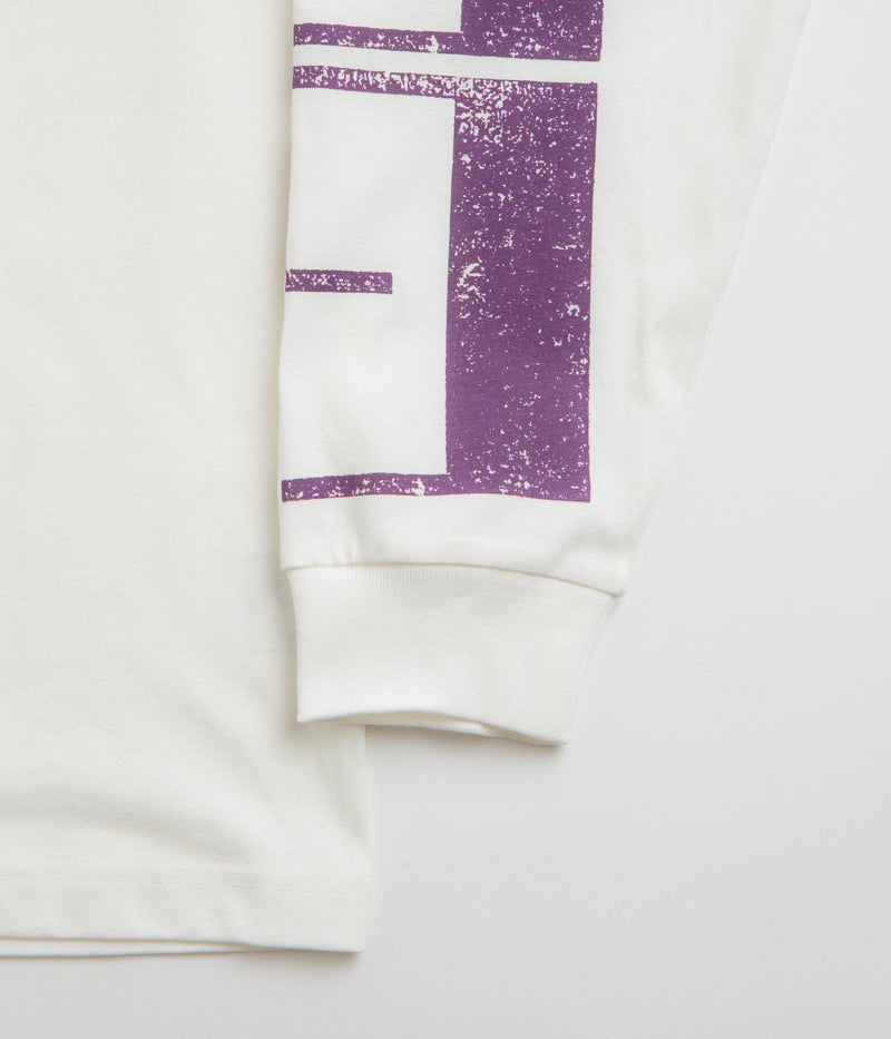 The Trilogy Tapes Upside Down Stamp T'S Long Sleeve T-Shirt in White