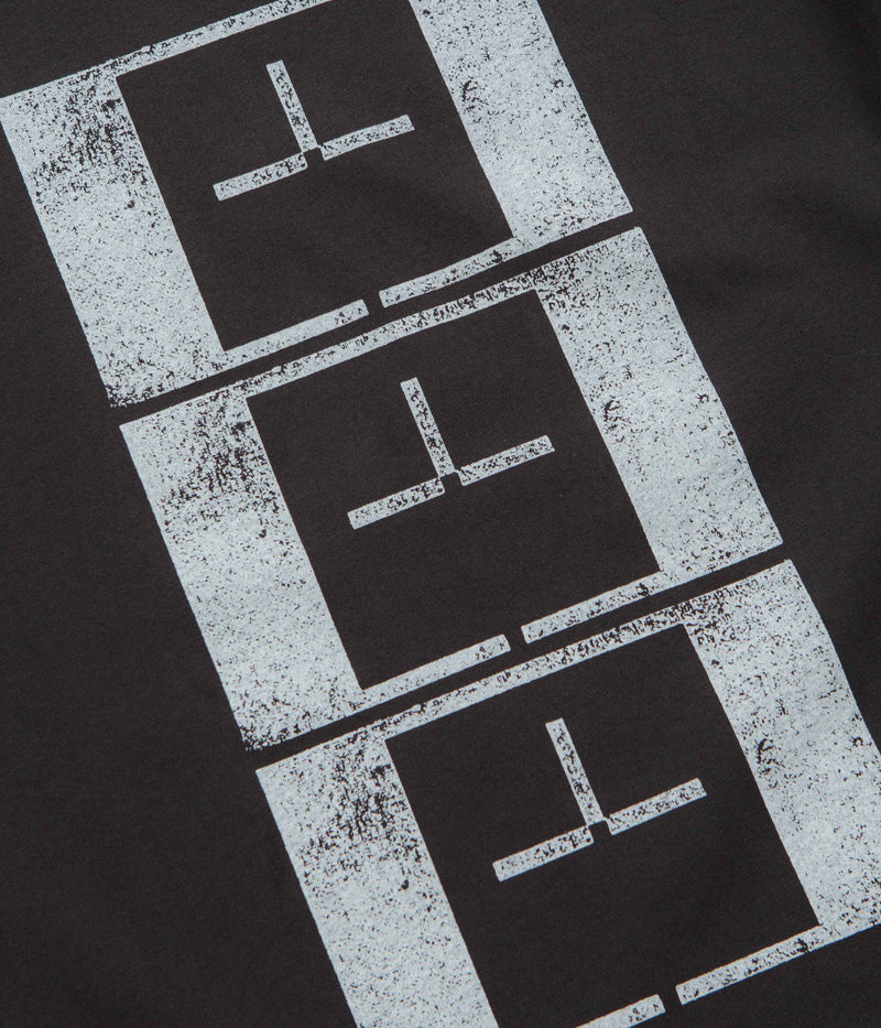 The Trilogy Tapes Upside Down Stamp T'S T-Shirt in Black