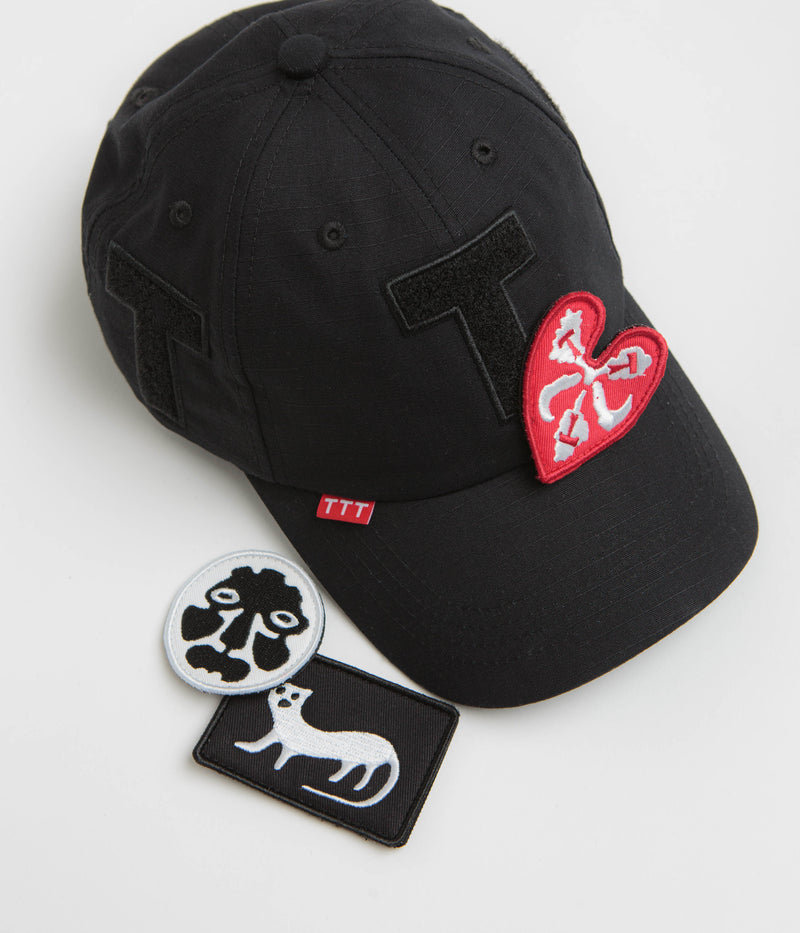 The Trilogy Tapes Velcro Patch Cap in Black