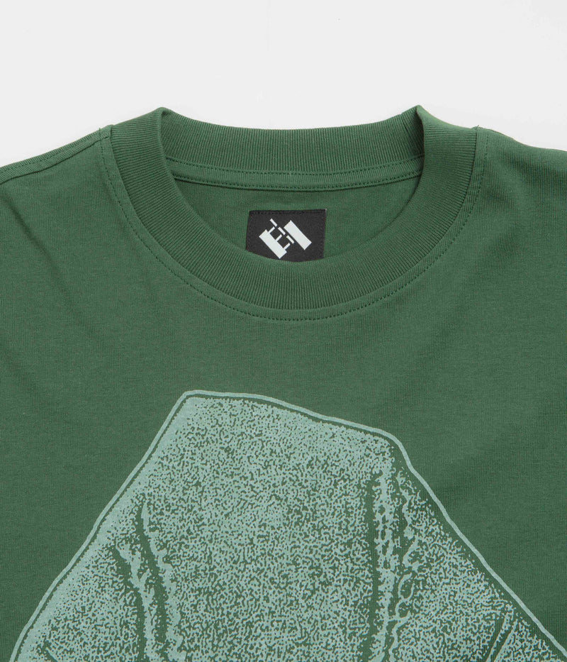 The Trilogy Tapes Visitor Long Sleeve T-Shirt in Green