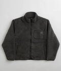 The Trilogy Tapes Zip Fleece in Charcoal and Black