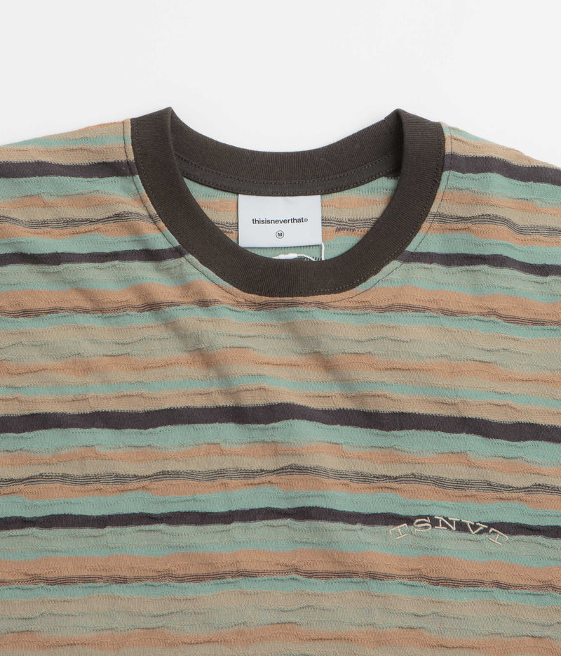 thisisneverthat Wave Jacquard T-Shirt in Burnt Orange