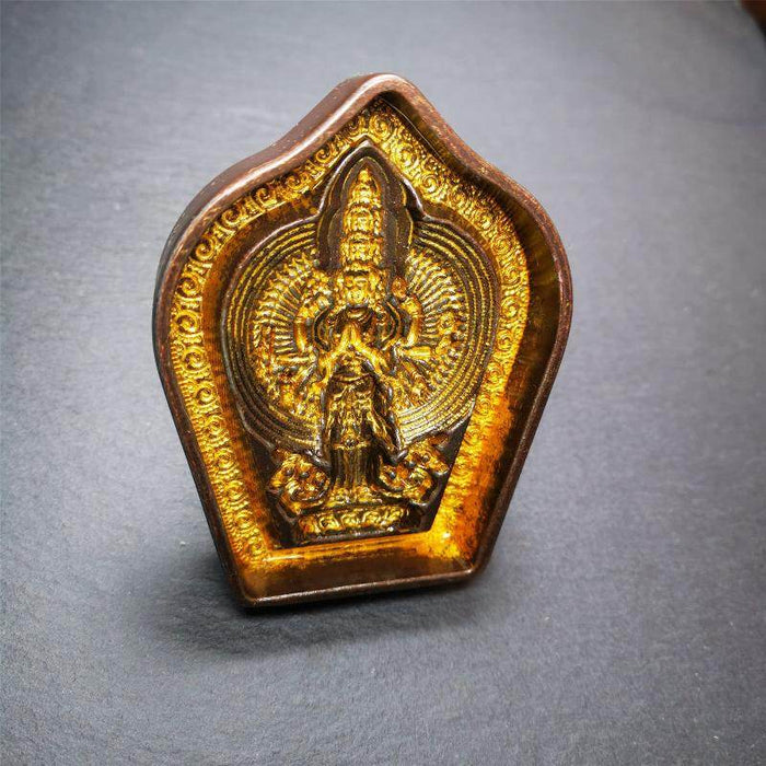 1000 Arms Avalokitesvara,Tsa Tsa Mold - Tibetan tsa tsa mold, view 4