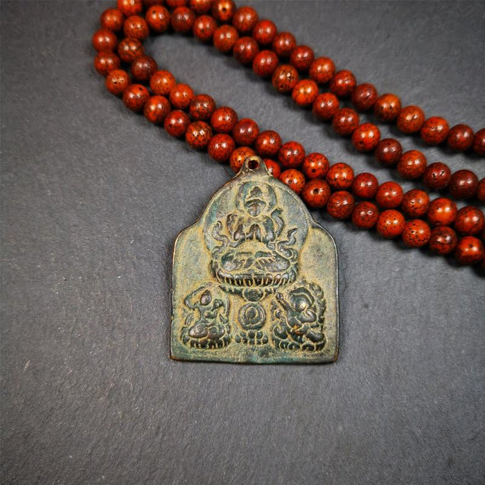 Three Great Bodhisattvas,Chenrezig,Manjushri,Vajrapani 2.12" - Tibetan Buddhist vajra, view 4