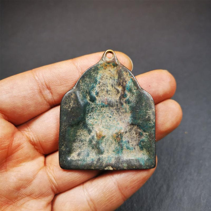 Three Great Bodhisattvas,Chenrezig,Manjushri,Vajrapani 2.12" - Tibetan Buddhist vajra, view 8